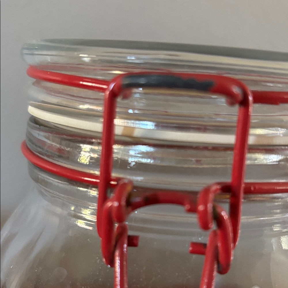 Disney Mickey Mouse Glass Jar with Red and Yellow Accents - Picture 4 of 7
